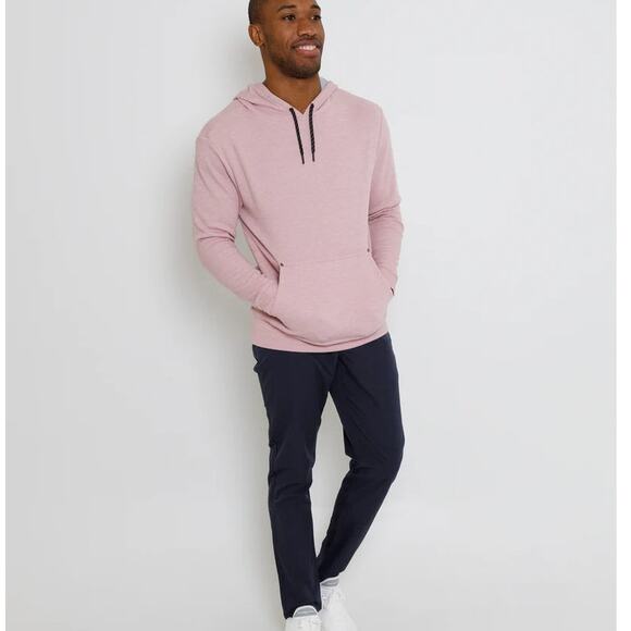 Anderson Ord Performance Men's LRG Lux Hoodie Burnt Pink UPF Wicking Stretch - Picture 1 of 10
